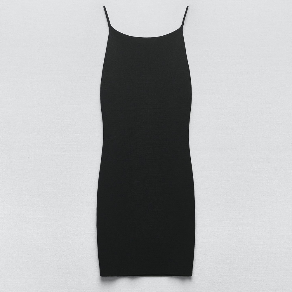 ZARA STRAPPY KNIT MINI DRESS
BLACK - Picture 4 of 6